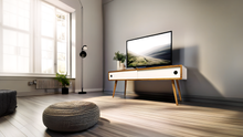 SELVA - Scandinavian Media / TV console with sliding doors
