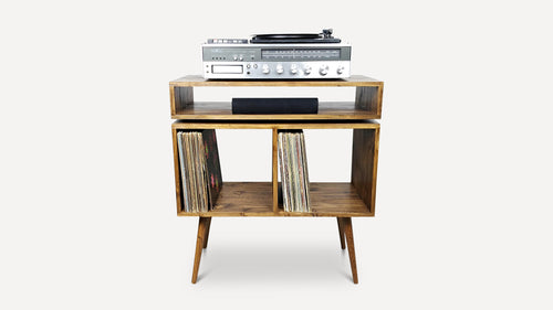 GALLA - Mid Century Modern Record Console
